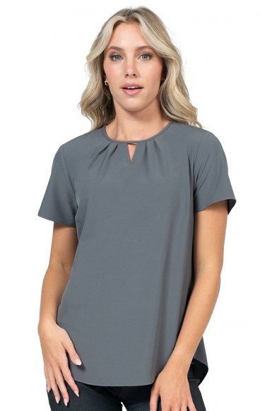 1127 Zavaté Hospitality Key-Hole Stretch Blouse