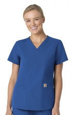 C12113 Carhartt Force Modern Fit Women's V-Neck Top