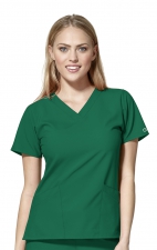 6255 W123 by WonderWink - Women's Basic V-neck Scrub Tops