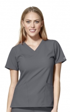 6255 W123 by WonderWink - Women's Basic V-neck Scrub Tops