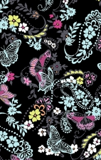 *VENTE FINALE Haut imprimé à encolure en V en Flutter Blooms - Cherokee Prints