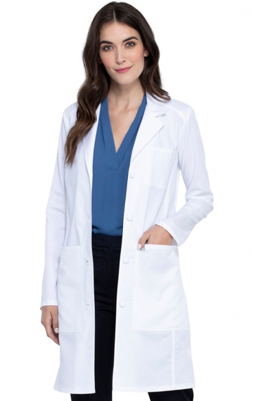 WW420AB Women's 36" Lab Coat in White - Cherokee WW Revolution Tech WW420AB Women's 36" Lab Coat in White - Cherokee WW Revolution Tech