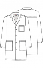 Men's 40" Lab Coat in White - Cherokee WW Revolution Tech