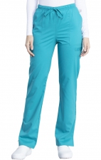 Mid Rise Straight Leg Drawstring Pant - Cherokee WW Revolution Tech