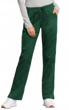 Mid Rise Straight Leg Drawstring Pant - Cherokee WW Revolution Tech