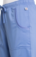 Mid Rise Straight Leg Drawstring Pant - Cherokee WW Revolution Tech