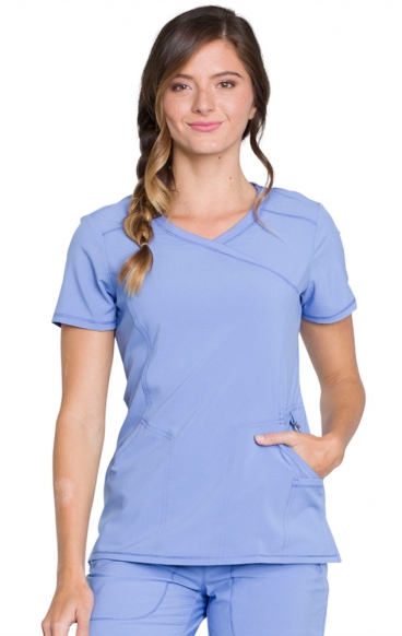 2625A Mock Wrap Top - Cherokee Infinity - Antimicrobial