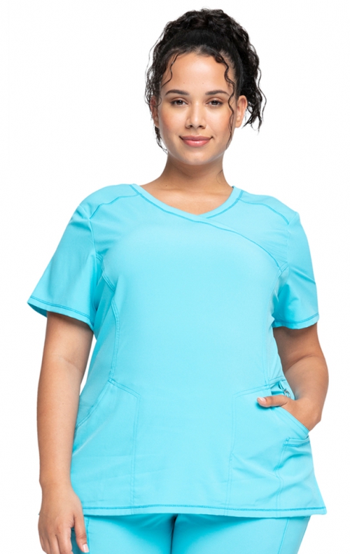 2625A Mock Wrap Top by Infinity with Certainty® Antimicrobial ...