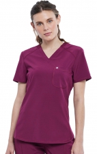 Tuckable V-Neck Top - Cherokee Infinity - Antimicrobial
