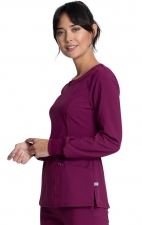 Long Sleeve Round Neck Top - Cherokee Infinity - Antimicrobial