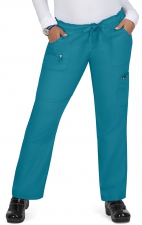 *VENTE FINALE S 721P Petite Koi Lite ™ Pantalon Peace à jambe droite avec cordon à la taille