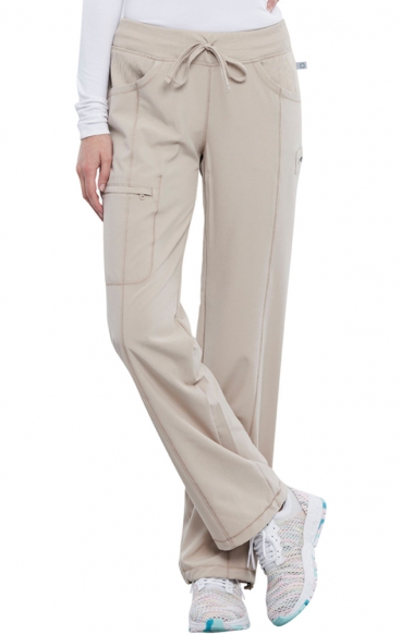1123AP Petite Straight Leg Drawstring Pant by Infinity with Certainty®  Antimicrobial Technology 