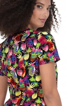 384PR koi Basics Leslie Top - Tiki Pineapple