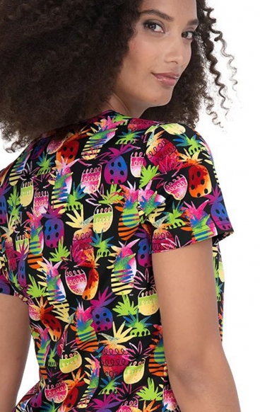 384PR koi Basics Leslie Haut Imprimé - Tiki Pineapple 384PR koi Basics Leslie Haut Imprimé - Tiki Pineapple