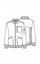 Men's Zip Front Jacket - Cherokee Infinity - Antimicrobial