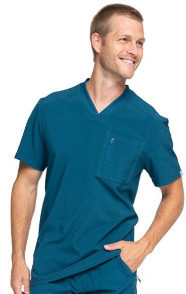 CK910A Men's Tuckable V-Neck Top by Infinity with Certainty® Antimicrobial Technology