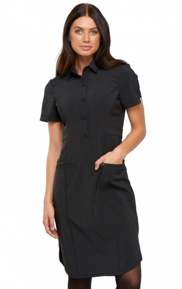 CK510A 39" Button Front Dress - Cherokee Infinity - Antimicrobial