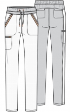 Mid Rise Tapered Leg Drawstring Pant - Cherokee Statement