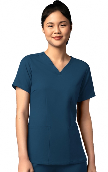 *FINAL SALE XS 6122 WonderWink Thrive Women's Fitted 3 Pocket V-Neck Top