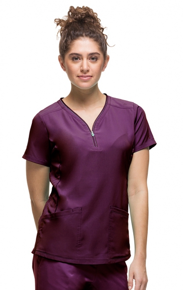 *VENTE FINALE WINE 2254 Healing Hands HH360 Sonia - Haut d'uniforme avec fermeture éclaire au cou