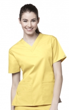 6016 WonderWink Origins Bravo – Haut d’uniforme avec encolure en V - Yellow