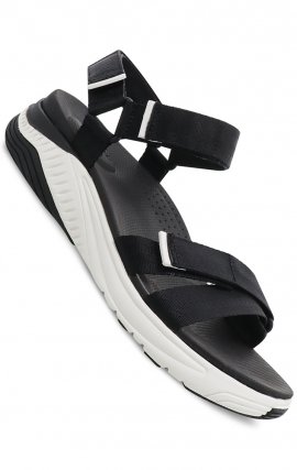 Racquel Black Webbing Women's Performance Sandal by Dansko 
