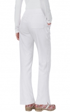 727 Koi Mariposa Maddi Elastic Waist Scrub Pants - White