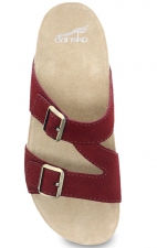 Dayna Cinnabar Suede Adjustable Double Strap Sandal by Dansko 