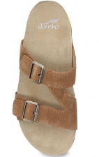 Dayna Tan Suede Adjustable Double Strap Sandal by Dansko 