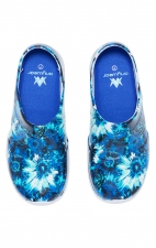 Journey Blue Blooms Unisex Slip Resistant Clog by Anywear Footwear