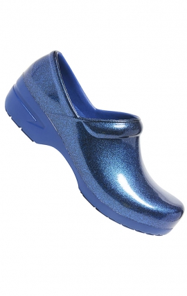 SR Angel Navy Pearlized Glitter Anti-Slip Women's Clog from Anywear Footwear