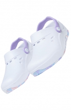 Verve White/Camo Unisex Step In Slip Resistant Clog by Anywear Footwear