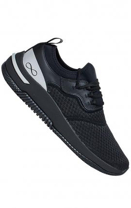 Dart Black/Reflective Lightweight Slip Resistant Women's Sneaker from Infinity Footwear by Cherokee