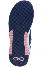 Dart Navy/Peony Wide Sneaker Légère Antidérapante pour Femmes de Infinity Footwear par Cherokee