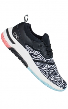 Dart Zebra/White/Rose Pop Sneaker Légère Antidérapante pour Femmes de Infinity Footwear par Cherokee