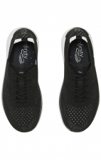 Everon Knit Black/White Sneaker Légère en Tricot pour Femmes Antidérapante de Infinity Footwear par Cherokee