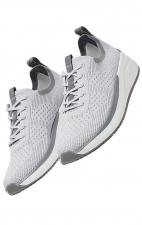 Everon Knit Microchip/White Lightweight Slip-Resistant Women's Sneaker from Infinity Footwear by Cherokee
