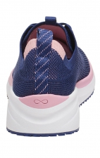 Everon Knit Navy/Peony Lightweight Slip-Resistant Women's Sneaker from Infinity Footwear by Cherokee