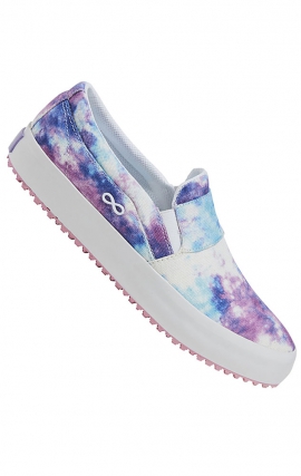 Rush TX Pastel Watercolor Durable Water and Slip Resistant Women's Slip On Sneaker from Infinity Footwear by Cherokee