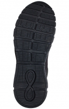 Men's Fly Black on Black Slip-Resistant Athletic Sneaker from Infinity Footwear by Cherokee