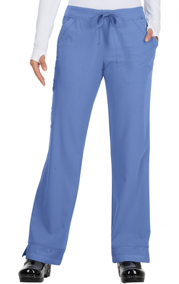 *VENTE FINALE TRUE CEIL 728-TALL Koi Mariposa Maria &ndash; Pantalon d&rsquo;uniforme avec cordon