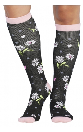 Heart Support Daisy Lovin' Graduated Light Compression Knee-High Socks by Heartsoul