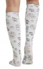 Comfort Support Llama Take A Selfie High Compression Knee High Socks by Cherokee