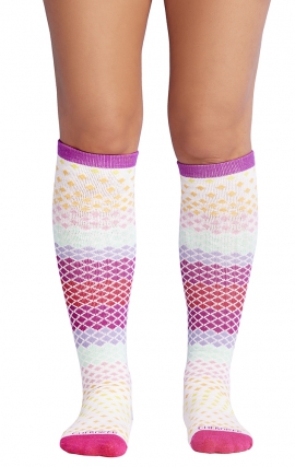 LX Support Pure Unisex Medium Compression Knee High Socks with Arch Support by Cherokee