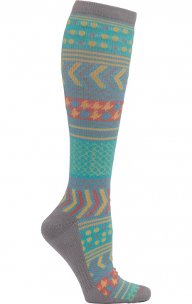 LX Support Tranquil Unisex Medium Compression Knee High Socks with Arch Support by Cherokee