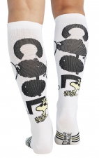 Print Support Cool Feet Women's Graduated Medium Support Compression Socks by Cherokee