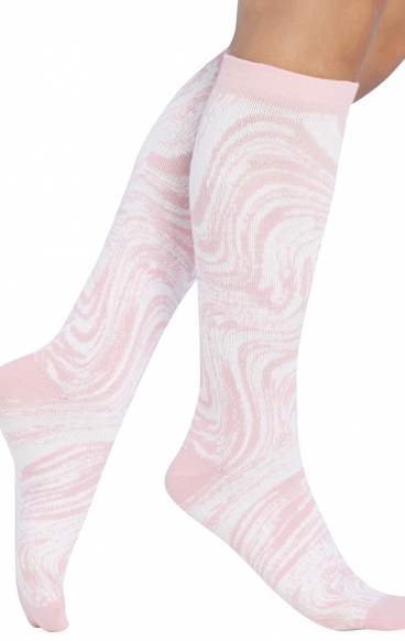 Print Support Tonal Waves Chaussettes de Compression Moyen Gradué pour Femmes par Cherokee