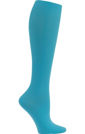 Turquoise Gradient Compression Socks with 3D Lycra (4 Pairs) by Cherokee