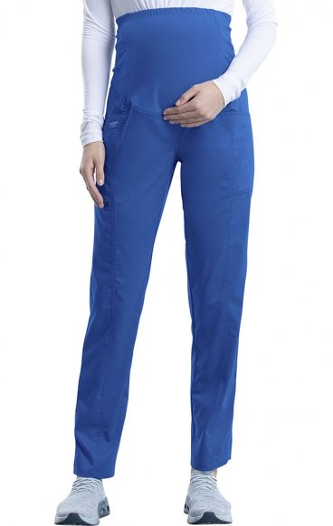 WW155T Tall Workwear Revolution Slim Straight Leg Pull-On Maternity Pant by Cherokee