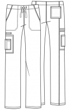 4043 Workwear Core Stretch Pantalon Cargo Unisexe à Taille Élastique par CherokeeCherokee